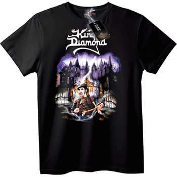 NOONEBRAND Тениска King Diamond с готически замък - 7XL, White