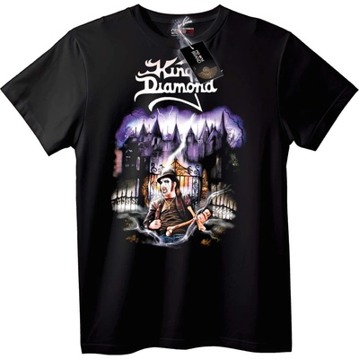 NOONEBRAND Тениска King Diamond с готически замък - 7XL, White