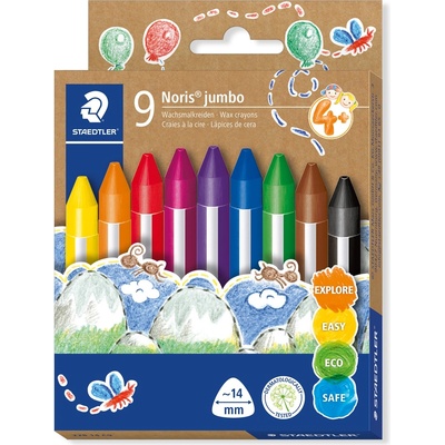 STAEDTLER Пастели Staedtler Noris Jumbo 228 14, 9 цвята (31645-А)