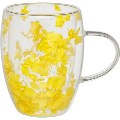 CupHup Стъклена термо чаша CupHup Passion Flower, Двойно дъно, Angel’s Trus (02-22)