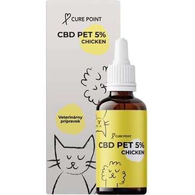 Cure Point CBD Pet 5% olej s příchutí kuře 10 ml