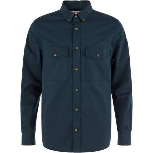 Fjällräven Мъжка риза с копчета Fjällräven Övik G-1000 Shirt L/S Shirt - Dark Navy (033-3364-0114)