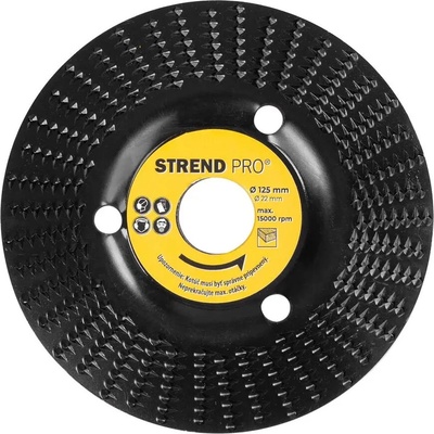 Kotúč Strend Pro, 125 mm, rašpľový na drevo, jemný, do uhlovej brúsky