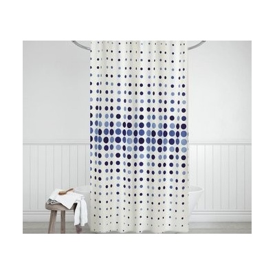 Bellatex sprchový záves 710/003 modré bodky Rozmer 180x200 cm