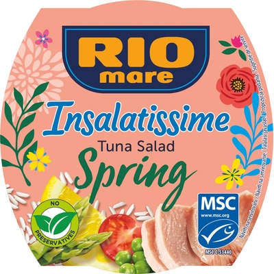 Rio Mare Insalatissime Spring Hotový pokrm zo zeleniny, tuniaka a ryže 160 g