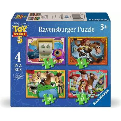 Ravensburger Детски пъзел Ravensburger 4 в 1 - Играта на играчките 5 (12004281)