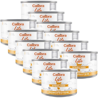Calibra Cat Life Sterilised Turkey 12 x 200 г