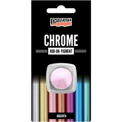 Zalešťovací pigmentový pudr CHROM efekt 0,5g MAGENTA