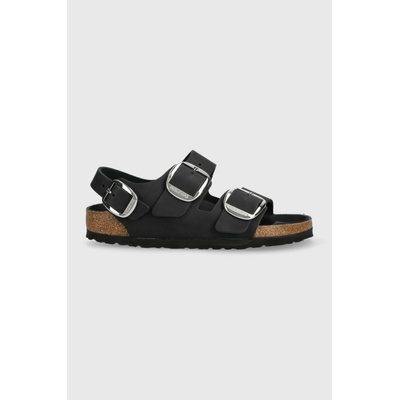 Birkenstock Milano dámske kožené sandále čierna