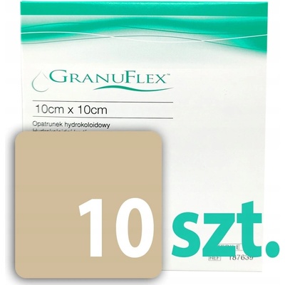 Granuflex hydrokoloidný obväz 10 x 10 cm 10 ks