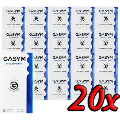 Gasym Poseidon's Wave Luxury Condoms 20 ks