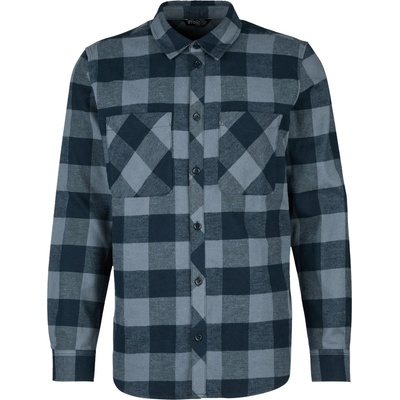 Stoic Мъжка риза с копчета Stoic MMXX. Sundsvall Check Shirt - Dark Navy / Ink Grey - размер XXL (033-2942-0215)