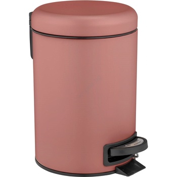 WENKO 25155100 - Кош за отпадъци LEMAN 17x25 см розов/черен (WE0304)