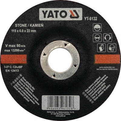 Yato Brúsny kotúč 115 x 6,0 mm YT-6132