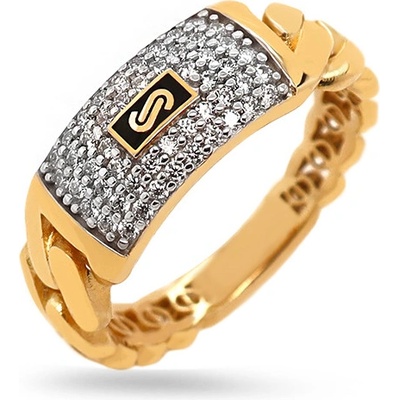 iZlato Forever Monaco chain ring Classic Plain Pavé link IZ31217