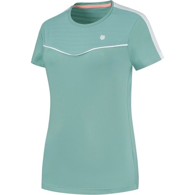 K Swiss Тениска K Swiss Women's Hypercourt RNTp2 Short Sleeve Performance T-Shirt - Nile Blue