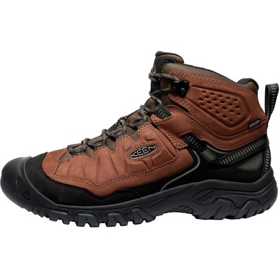 KEEN Мъжки туристически обувки Keen Targhee IV Mid WP Wide Walking boots - Bison / Black - размер 42, 5 (EU) (019-1131-0116)