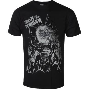 ROCK OFF Мъжка тениска Iron Maiden - Est. 1975 Life After Death Flames - ROCK OFF - IMTEE202MB