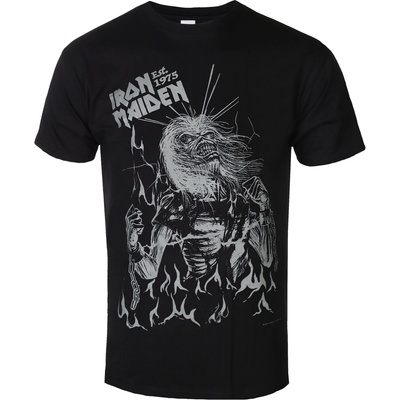 ROCK OFF Мъжка тениска Iron Maiden - Est. 1975 Life After Death Flames - ROCK OFF - IMTEE202MB