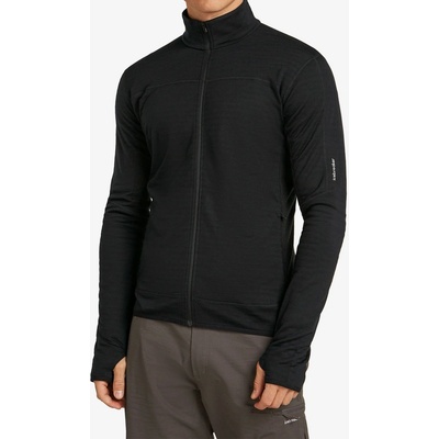 Icebreaker Merino Blend 300 RealFleece Descender LS Zip black