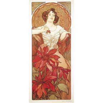 Pohled Alfons Mucha – Ruby, krátký