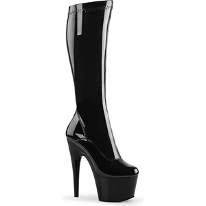 Pleaser USA Pleaser Adore-2000 Blk Str Pat/Blk 36