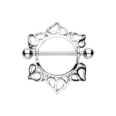 Šperky4U piercing do bradavky se štítem BR01005