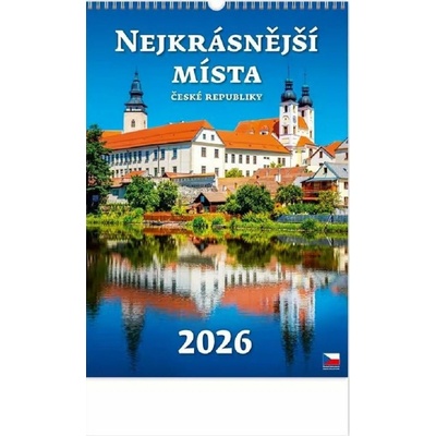 Helma nástěnný Nejkrásnější místa České republiky 31,5 × 45 cm 2026