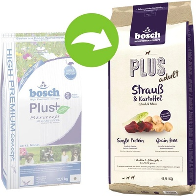 Bosch Plus Ostrich & Potato 2 x 12,5 kg