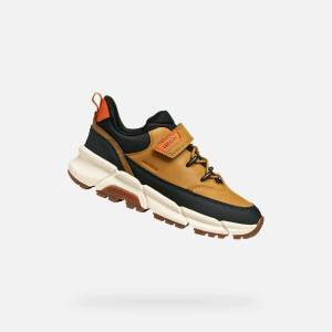 GEOX Светлокафяви момчешки маратонки Geox Flexyper Plus Geox | Kafyav | Момчешки | 28 - zoot - 142,99 лв