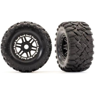Traxxas колело 2.8", гума Maxx All-Terrain, джанта черна (2)
