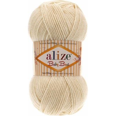 Alize příze Baby Best 01 vanilkově smetanová