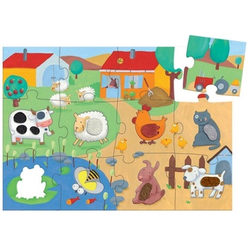 Image 1 of DJECO - Пъзел Tactilofarm DJ07117G