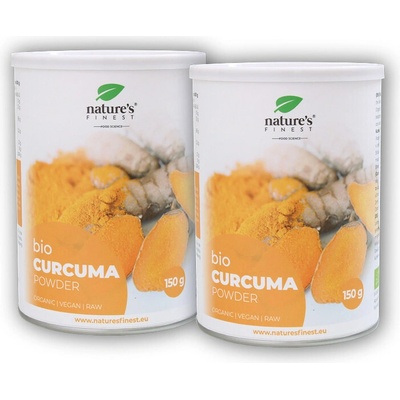 Nature´s Finest Curcuma BIO turmeric root powder 2 x 150 g
