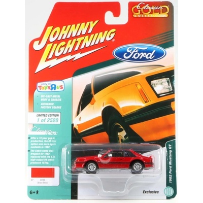 Ford Mustang GT Brite Red 3296 1982 Johnny Lightning 1:64