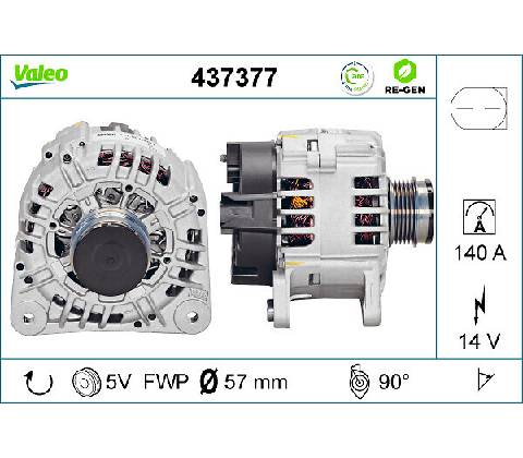 Alternátor VALEO 437377