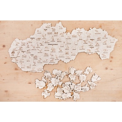 PDK10 Puzzle v drevenej krabičke - Slovensko - Najznámejšie zvieratá
