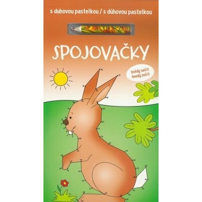 Spojovačky s duhovou pastelkou s dúhovou pastelkou hnědý sešit