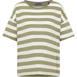 ELBSAND Дамска тениска Elbsand Women's Luani T-Shirt - Green Leaf / Cloud White (916-4058-0713)