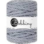 Bobbiny 3PLY Macramé Rope 9 mm 30 m Steel юта (TL-E008)