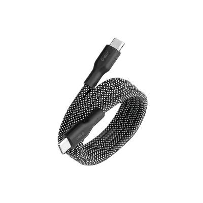 Data кабел ttec AlumiCable Stick USB-C - USB-C Magnetic 100cm 60W Fast Charge Cable - Черен