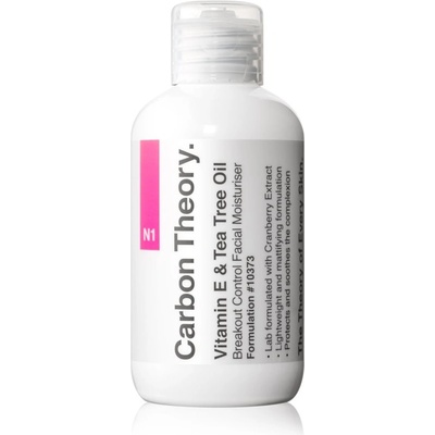 Carbon Theory Vitamin E & Tea Tree Oil лек хидратиращ крем за проблемна кожа, акне 100ml