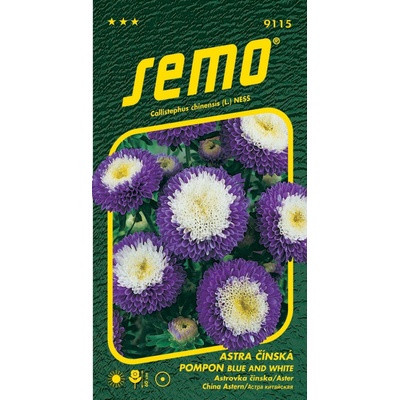 Semo Astra čínská - Pompon blue and white 0,5g