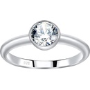 SILVEGO strieborný prsteň ISADORA so Swarovski Zirconia JJJR1120SW