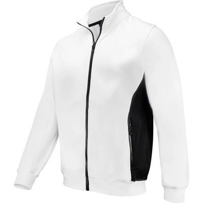 ProJob 2129 sweatshirt full zip/Мъжки суичър с цип и двоен капак - бял, размер 4xl (64212900114)