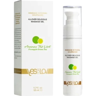 yes-for-lov Masážny gél Pineapple Green Tea Allover Delicious Massage Gél 50 ml