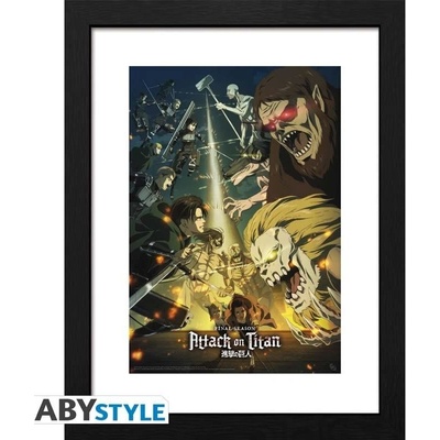 Attack on Titan Zarámovaný plakát - Season 4 vizuál 2