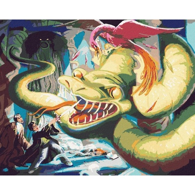 Zuty Harry potter bazilišek a féni x 40 x 50 cm vypnuté plátno na rám 8596530133094