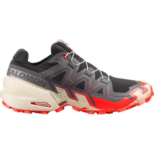 Salomon Мъжки маратонки Salomon Speedcross 6 Trail running shoes - Black / Fiery Red / Almond Milk - размер 48 (023-1200-1423)