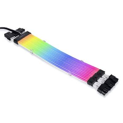 Удължителни RGB за кабели Lian-Li Strimer Plus V2, GPU, Triple 8-pin, ARGB (LL-AC-ZUAD-1272)